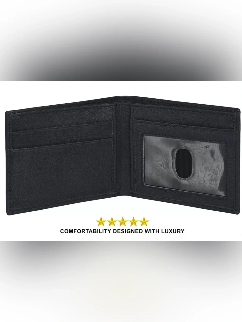 Classic Black RFID-Blocking Men's Wallet 🖤